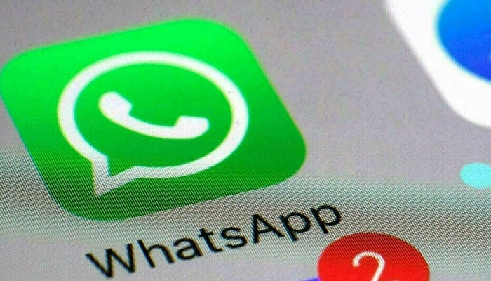 The picture shows the WhatsApp logo. — AFP/File