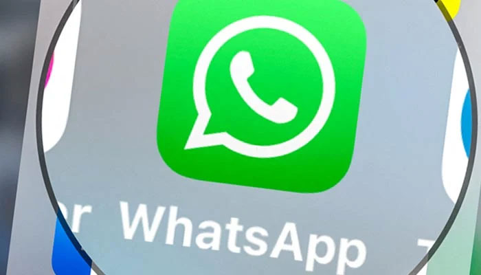 This photograph taken on March 23, 2022, shows logo of the mobile messaging and call service instant messaging software Whatsapp displayed on a tablet in Lille, northern France. — AFP