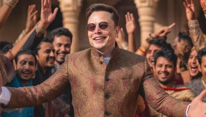 AI-generated image of Elon Musk in a sherwani. — Instagram/rolling_canvas_