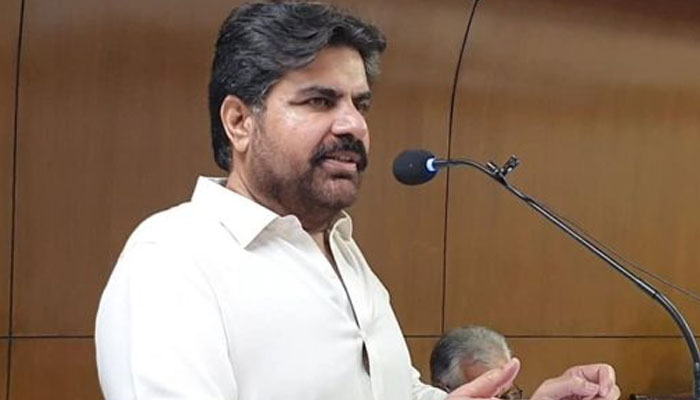 Syed Nasir Hussain Shah, the Minister of Local Government in Sindh. —APP/file