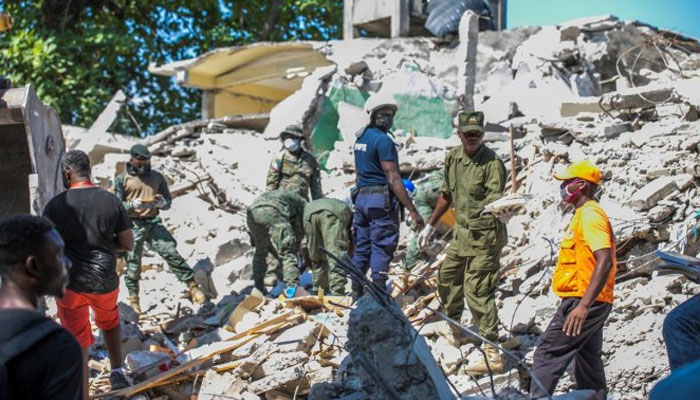 This representational picture shows another earthquake that hit Haiti previously in 2021. — AFP/File