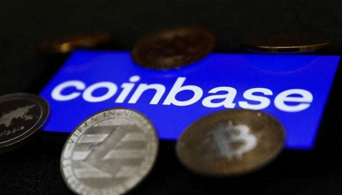 Coinbase is the largest crypto assets trading platform in the United States. AFP/File