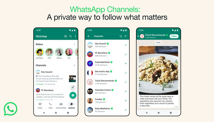 The picture shows new WhatsApp feature called Channels. — WaBetaInfo
