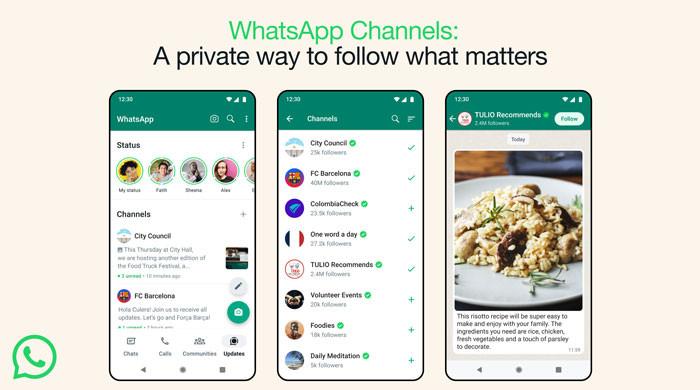 What are channels on WhatsApp?