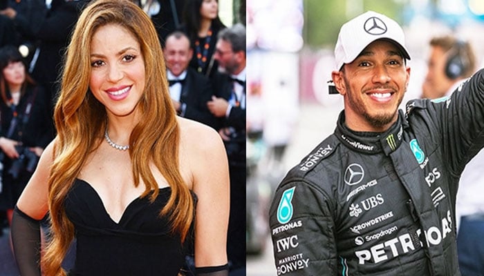 Shakira and Lewis Hamilton passing getting to know you stage in romance