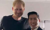 Prince Harry delights air steward with a surprise gift after flight to LA