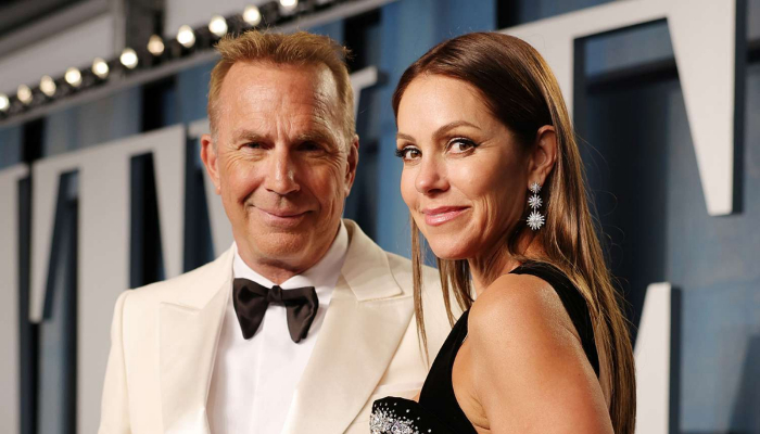 Kevin Costner and Christine Baumgartner. PHOTO: RICH FURY/VF22/GETTY