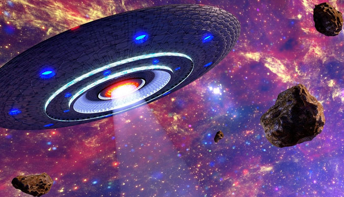 This representational picture shows an illustration of an alien UFO in space. — Pixabay/File