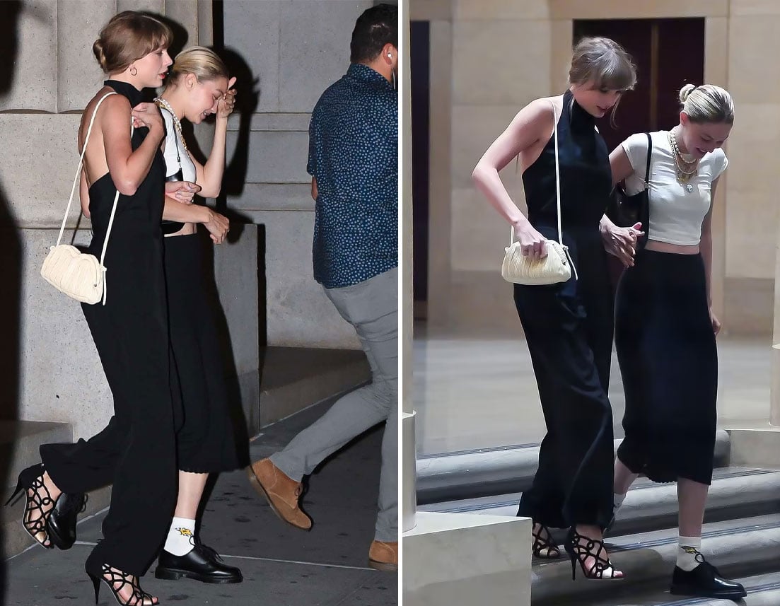 Taylor Swift seems in good spirits as he hangs with pal Gigi Hadid in New York