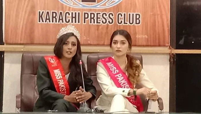 Beauty pageant winners Dr Kapotaqkhy Chanchala and Areej Choudhry. — Supplied