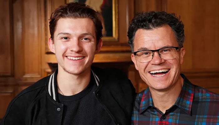 Tom Holland promotes fathers new podcast Takes on Life