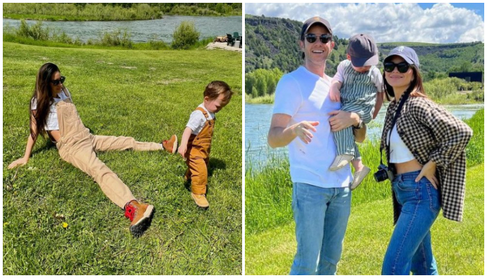 Actress Olivia Munn shared sweet family pictures from her vacation with John Mulaney and son Malcolm in Idaho