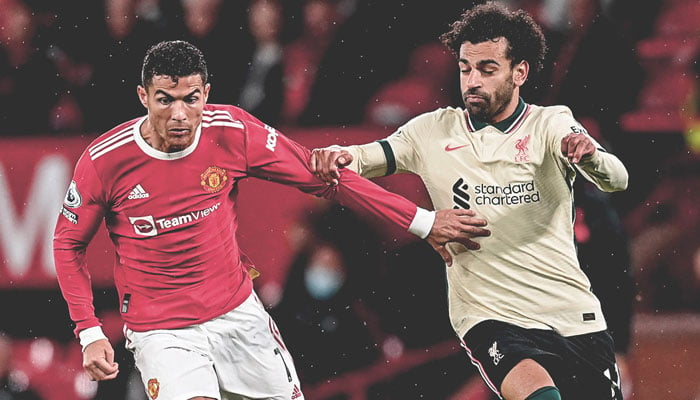Football star Cristiano Ronaldo,and Mohamed Salah. — Facebook/@sport360