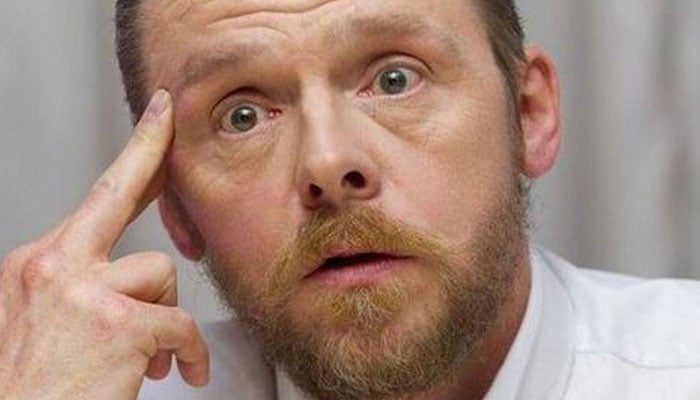 Simon Pegg also hid alcoholism while working on the film