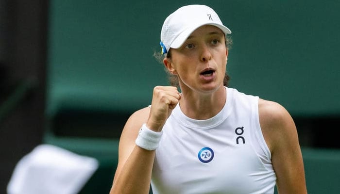 Womens world number one Iga Swiatek has advanced to the fourth round of the 2023 Wimbledon event Twitter/Wimbledon