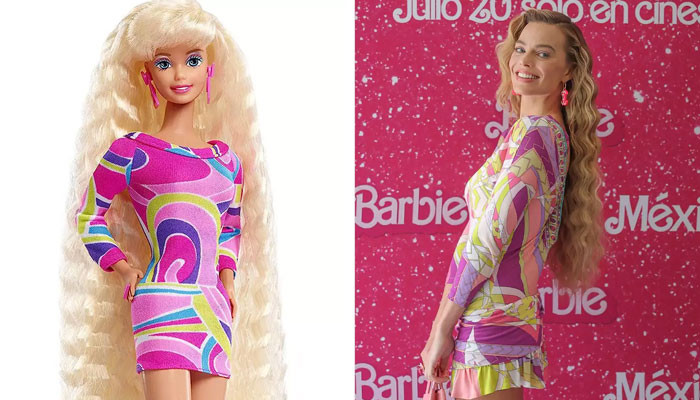 Margot Robbie recrea ‘Totally Hair Barbie’ para photocall de ‘Barbie’ México