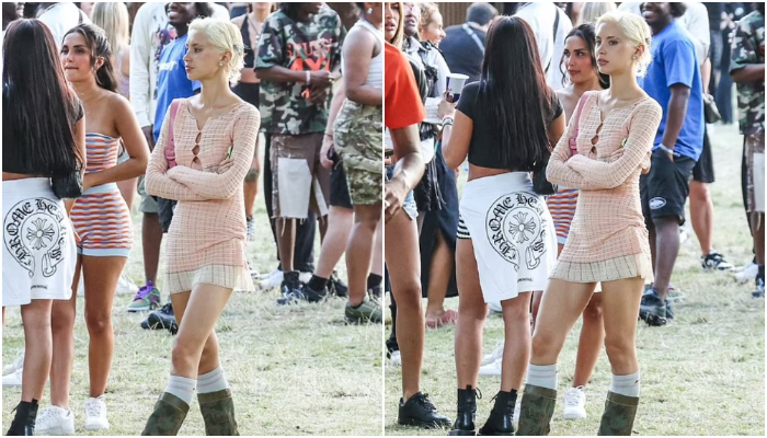 Iris Law puts leggy display in mini dress at London’s Wireless Festival