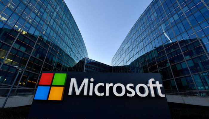 This representational picture shows Microsoft building. — AFP/File