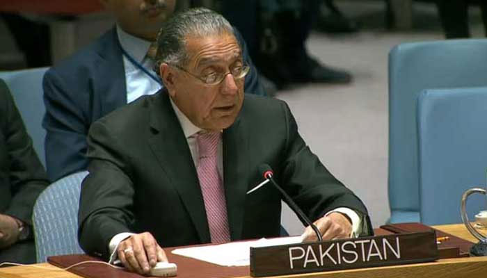 Pakistans envoy to the United Nations, Ambassador Munir Akram. — Radio Pakistan/File