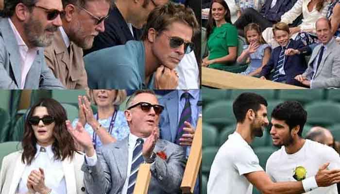 Brad Pitt enjoys Wimbledon alongside A-listers and royals