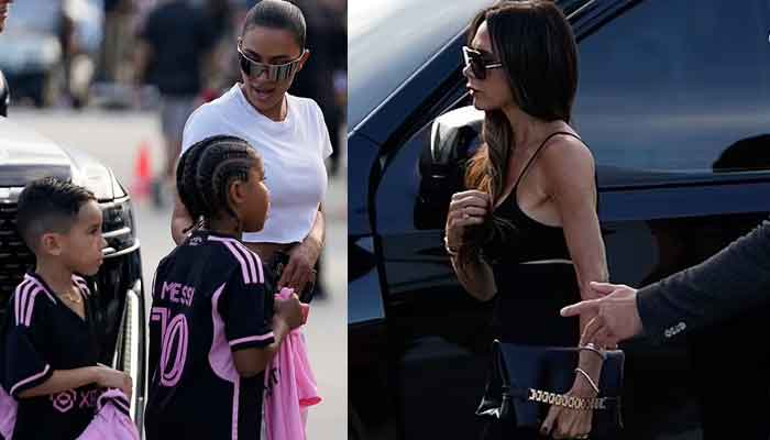 Kim Kardashian, Victoria Beckham steal limelight at Lionel Messis game