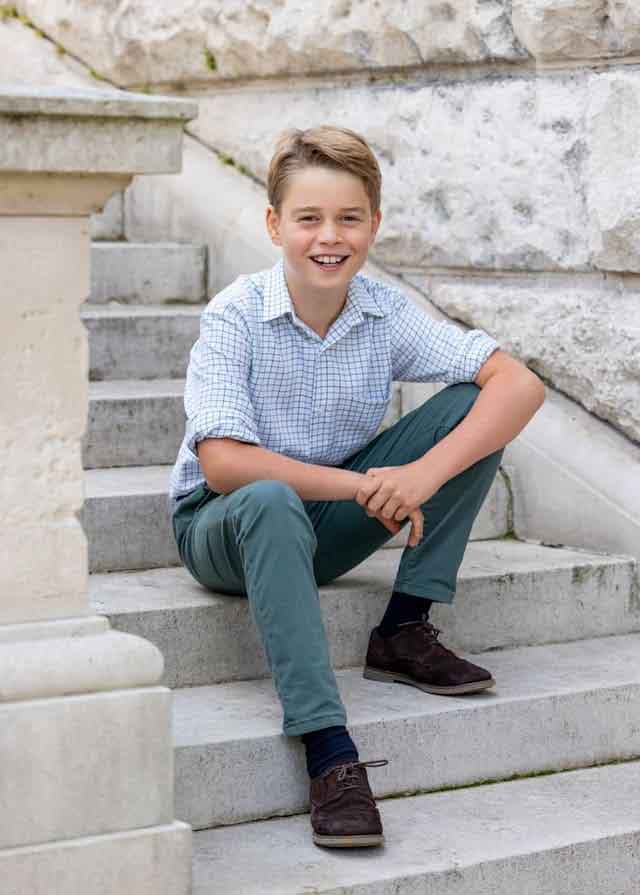 Prince George is a clone of his father William in new official birthday portrait