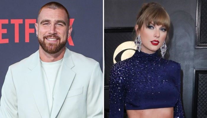 Football Star Kelce shoots his shot with Taylor Swift at concert with friendship bracelet