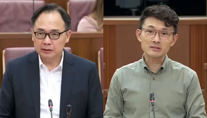 Members of Parliament Liang Eng Hwa (left) and Baey Yam Keng were both diagnosed with early-stage nose cancer. channelnewsasia.com/