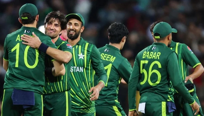 Pakistani team celebrating in this undated image. — AFP/File