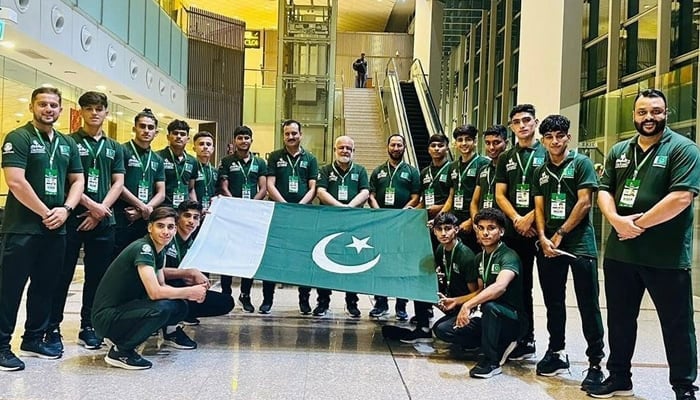 Pakistan football team win first match of Norway Cup 2023 on July 30, 2023. — Twitter/@Muneeb313_