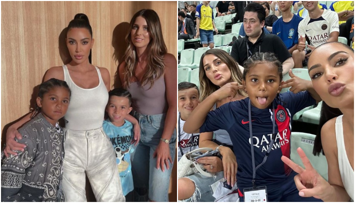 Kim Kardashian previously took son Saint to Inter Miami game where he met David Beckham and Lionel Messi