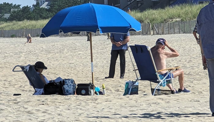 Viral on social media: President Biden rides bike, goes shirtless on Delaware beach