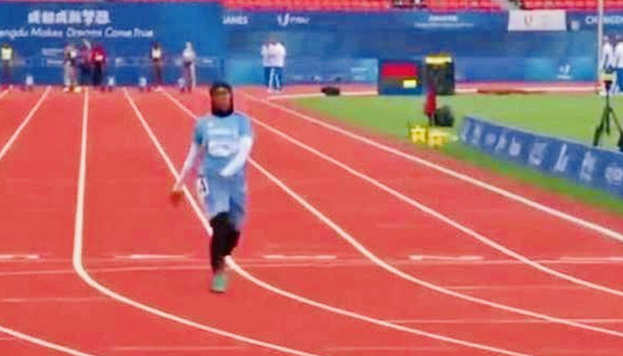 Nasra Abukar Ali, an untrained 20-year-old female sprinter, took more than 21 seconds to complete the 100 meters race.—insidethegames.com
