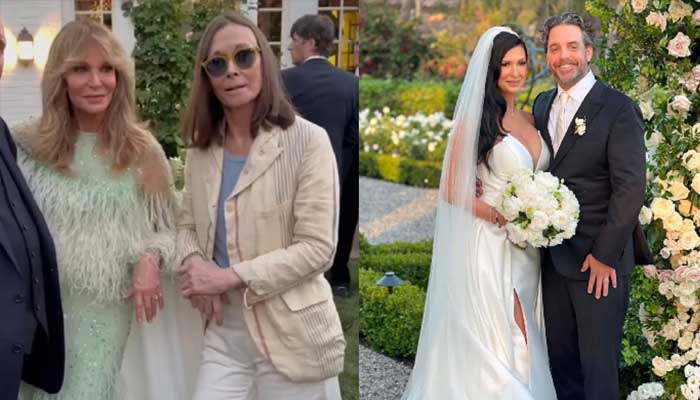 Jaclyn Smith reunited with her Charlies Angels co-star Kate Jackson on Saturday, July 29