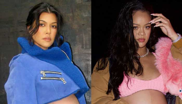 Kourtney Kardashian and Rihanna drew parallels when both women were seen in similar styles