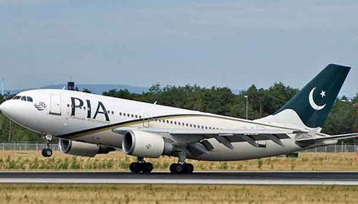 Pakistan International Airlines aircraft takes off from an airport. — Radio Pakistan/File
