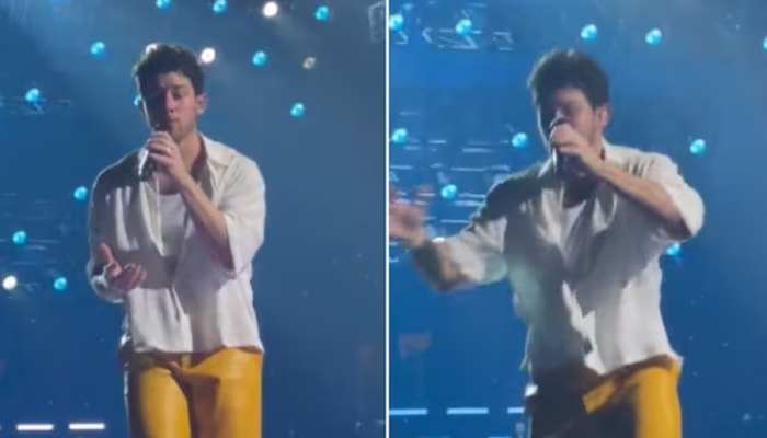 Nick Jonas falls in Hole Onstage During Jonas Brothers Concert