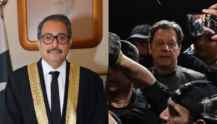 Islamabad High Court Chief Justice Aamer Farooq and PTI Chairman Imran Khan. — IHC website/AFP/Files