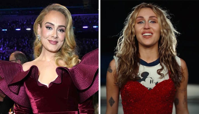Miley Cyrus reacts to Adele’s tearful shoutout to ‘Used to be Young’