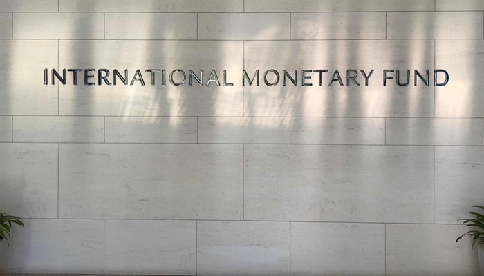 The International Monetary Fund headquarters in Washington, DC, on April 13, 2023. — AFP