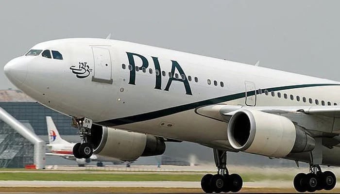 An aircraft of the national flag carrier of Pakistan is seen in this file photo. — AFP