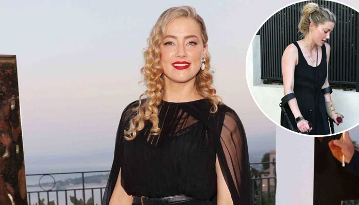 Amber Heard seen with crutches in Madrid following her reprisal in ‘Aquaman 2’
