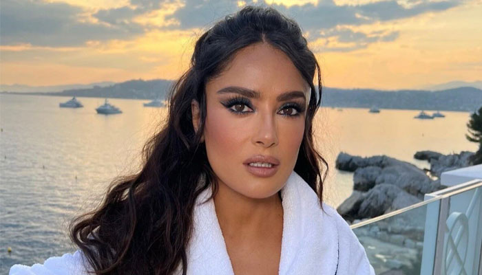 Salma Hayek took to Instagram to share snaps of her vacation