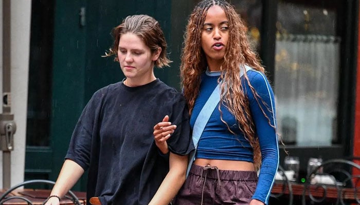 Malia Obama and her friend were spotted walking around New York City. — X@grosbygroup