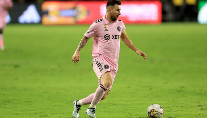 Lionel Messi of Inter Miami controls the ball during the second half of a game against the Los Angeles FC at BMO Stadium on September 03, 2023, in Los Angeles, California. — AFP
