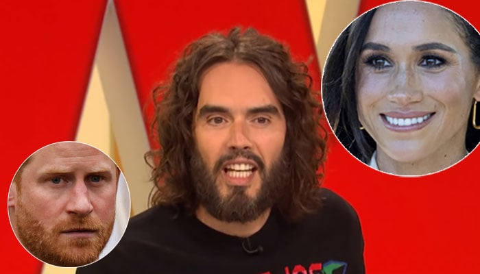 Russell Brand said that he and Prince Harrys wife Meghan Markle exchanged a kiss while filming a movie