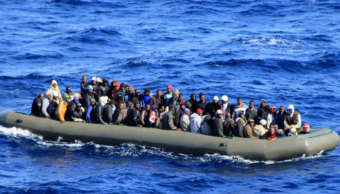 A migrant boat on its way to Italy. — AFP/File