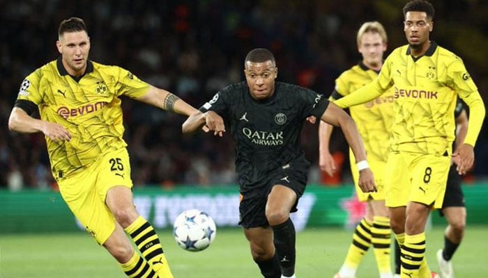 Kylian Mbappe showcased his skill once again as Paris St Germain (PSG) triumphed with a 2-0 home win over Borussia Dortmund in their Champions League opener. x/MobilePunch