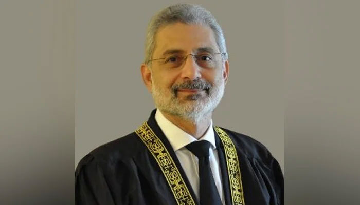 Chief Justice of Pakistan (CJP) Qazi Faez Isa. — SC website