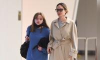 Angelina Jolie All Smiles With Her Daughter Vivienne Jolie-Pitt At JFK Airport: Photos